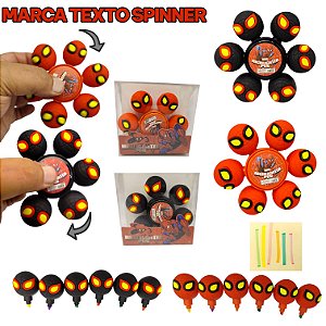 MARCA TEXTO SPINER HOMEM ARANHA - 6 CORES