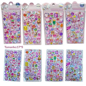 ADESIVOS 3D COM AGUA HELLO KITTY - UNIDADE