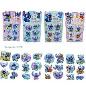 CARTELA ADESIVOS AGUA E GLITTER STITCH