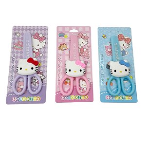 TESOURA ESCOLAR HELLO KITTY - CORES DIVERSAS/ UNIDADE