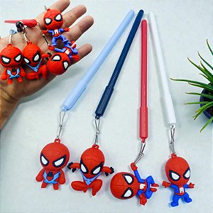 CANETA PINGENTE GRANDE HOMEM ARANHA