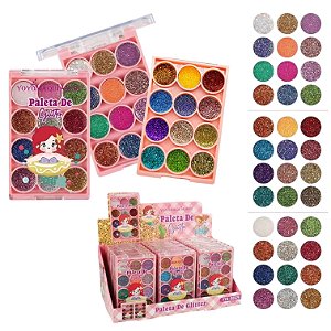 PALETA GLITTER INFANTIL 12 CORES - UNIDADE