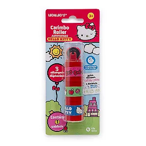 Carimbo Roller Autotintado 3 Estampas Hello Kitty