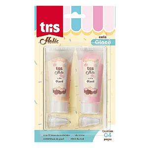 Cola Glacê Holic Docinhos - Tubo de 50 ml - Acompanha 2 Bicos deConfeitaria - 2 colas