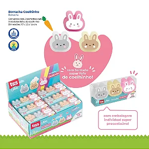 Borracha Coelhinho Holic Fofurices - C/ 3 Cada