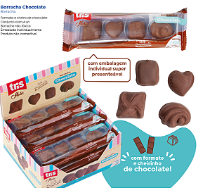 BORRACHA CHOCOLATE COM CHEIRINHO - BLISTER COM 4 PEÇAS