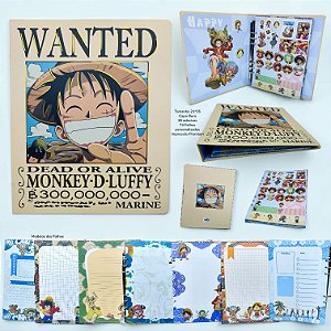 FICHARIO COLEGIAL CAPA DURA ONE PIECE - UN