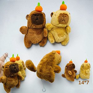 CHAVEIRO DE PELUCIA CAPIVARA - GIRA O RABINHO - UNIDADE