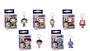 MINI CHAVEIRO FUNKO GUERREIRAS K- POP ( 5 PEÇAS)