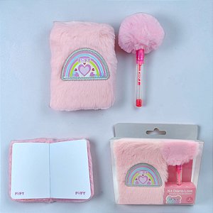KIT MINI DIARIO LOVE COM CANETA