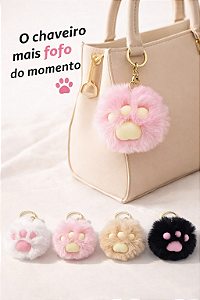 Chaveiro pompom patinha