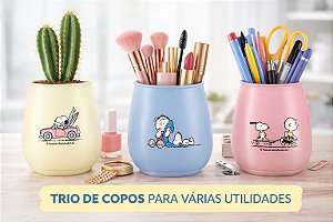 Porta Caneta ou Copos Empilháveis Multiuso - Snoopy