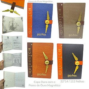 Caderno Capa Dura Harry Potter Pomo de Ouro