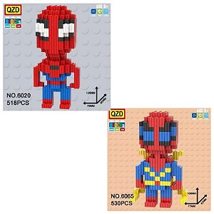 Blocos de Montar tipo Lego - Homem Aranha - modelos diversos - Unidade