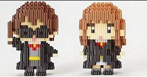 Blocos de Montar Harry Potter e Hermione- 2 peças