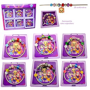 Pulseira metal berloques guerreiras k-pop