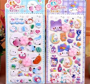 ADESIVO COM SQUISHY DIVERSOS- MODELOS DIVERSOS - UNIDADE