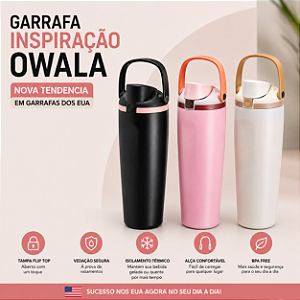 SUPER TEDÊNCIA- GARRAFA INSPIRAÇÃO OWALA SUPERLUXE