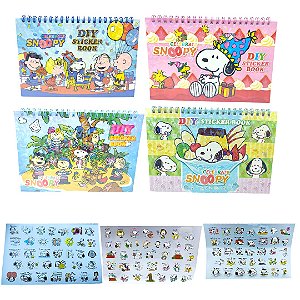CADERNO ADESIVOS SNOOPY
