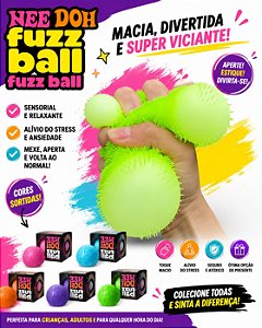 SQUISHY FUZZY BALL COM CAIXINHA ESTILO NEEDOH - UNIDADE