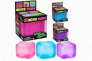 SQUISHY TIPO NEDOOH MODELO CUBO NA CAIXINHA - CORES DIVERSAS