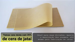Cera mista para ASF - com 25% de cera de abelhas nativas - Excelente para divisões - 500g - BEM MACIA