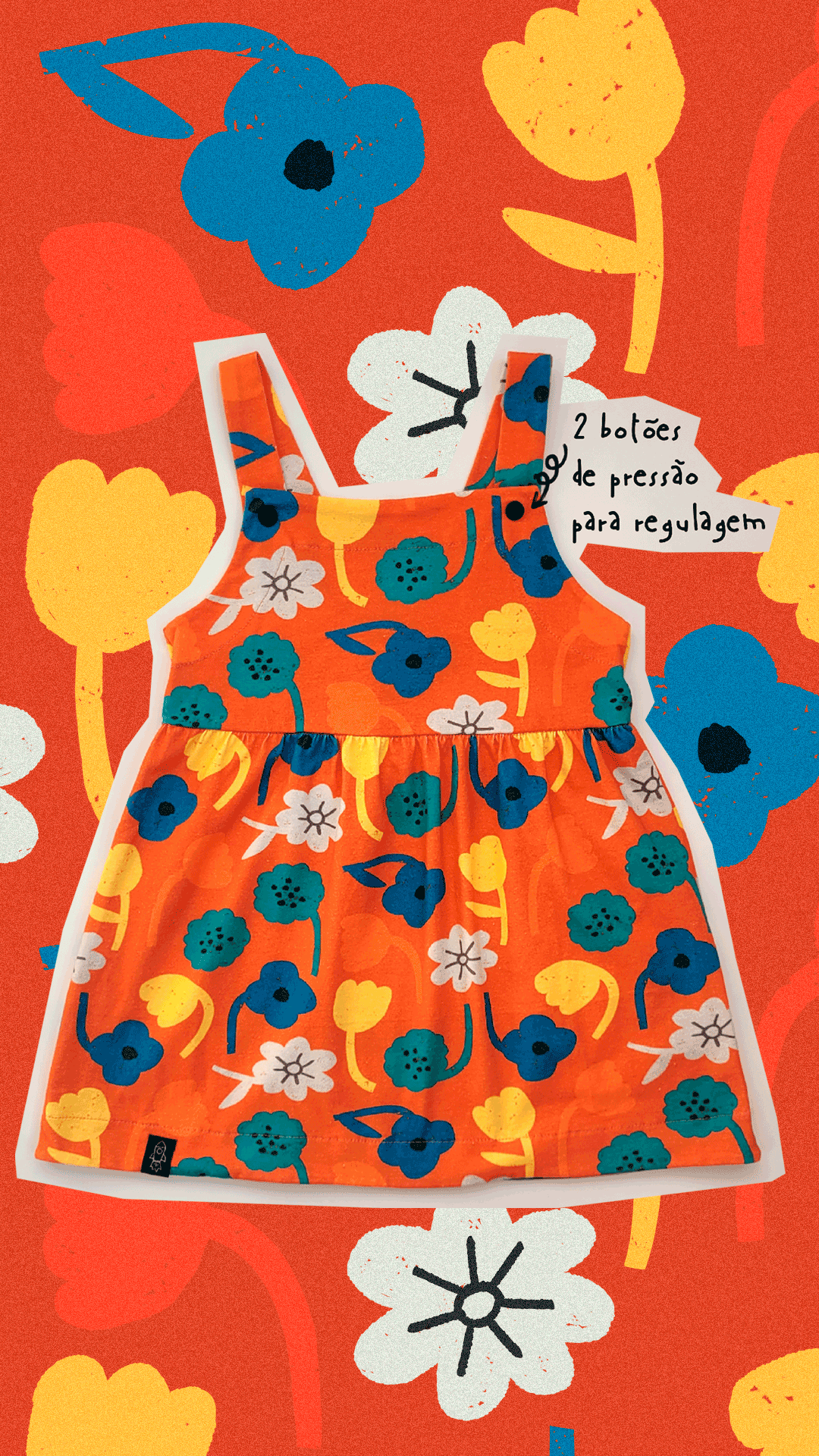 Vestido Jardineira Flor
