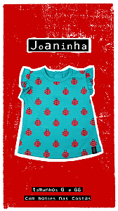 camiseta babado joaninha