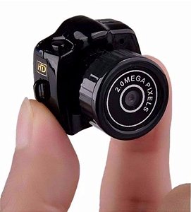 Mini Micro Câmera Dv Filmadora 720p 2.0 Mp Espiã Menor Mundo