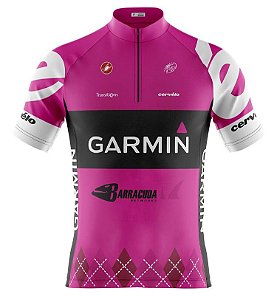 Camisa Ciclismo Mtb Feminina Garmin Rosa