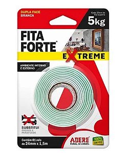 Fita Dupla Face Forte Adere Extreme  24mm x 1,5m