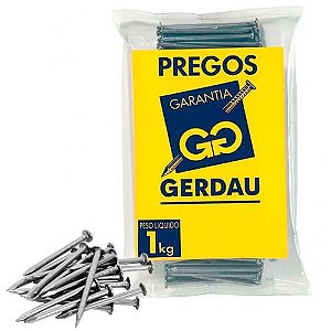 Prego com Cabeça 1kg - Varios Tamanhos Gerdau