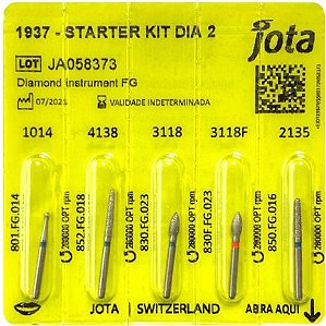 Kit Ponta Diamantada FG Starter Dia 2 - Jota