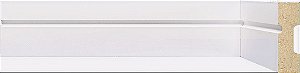 Rodapé e Guarnição Branco em MDF 5cm com friso fino mod 503  - preço por barra com 2,40 metros lineares * com vão para passar fio