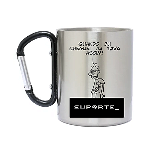 Caneca Inox com Mosquetão Estagiário