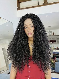 LACE FRONT IZA PRETA ENCARACOLADA 13 X 4