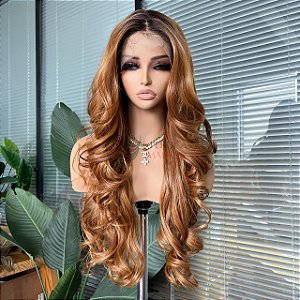 FULL LACE FRONT JADE RUIVA ILUMINADA 13 x 6