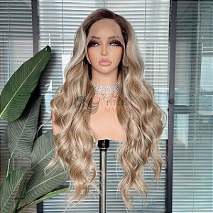 FULL LACE FRONT JADE LOIRO ESCURO COM RAIZ  13 X 6