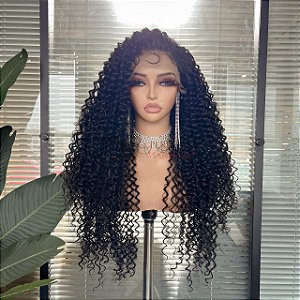 FULL LACE FRONT IZA ENCARACOLADA PRETA 13 X 6