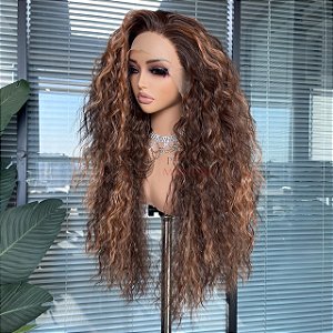 LACE FRONT MORGANA CHOCOLATE COM MECHAS 13 x 3