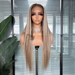 FULL LACE FRONT MELISSA LOIRA ESCURA COM MECHAS 13 X 6