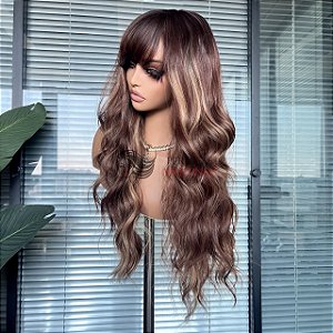 WIG JADE CASTANHA ILUMINADA