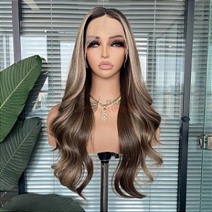 LACE FRONT KAMILLA CASTANHO CLARO ILUMINADO 13 x 4
