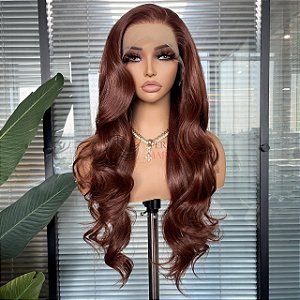 FULL LACE FRONT JADE MARROM AVERMELHADO 13 X 6