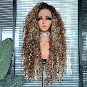 LACE FRONT MORGANA CASTANHO ILUMINADO 13 x 3