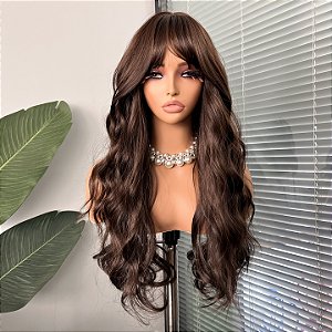 Wig Kamilla Castanho Chocolate Natural