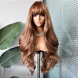 Wig Jade Castanho Mel Acobreado