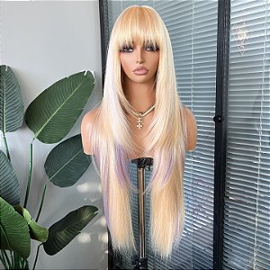 Wig Melissa Loiro Perolado Claro