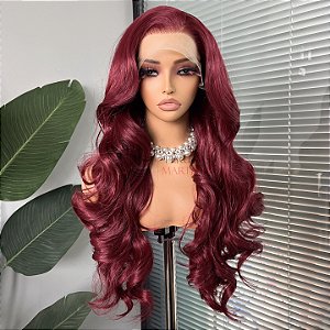 FULL LACE FRONT JADE BORDÔ 13 X 6
