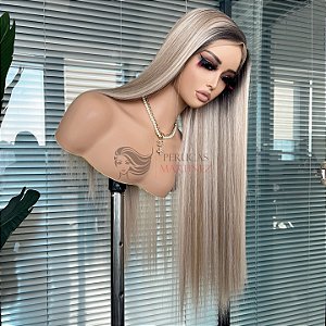 FULL LACE FRONT MELISSA LOIRO CHAMPANHE ACINZENTADO 13 x 6